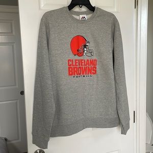 Cleveland Browns Grey Crewneck
